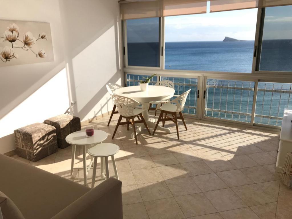 Los Fernandos, 1St Line Beachfront Poniente, 2 Bedroom Apartment Ocean Terrace Бенидорм Экстерьер фото